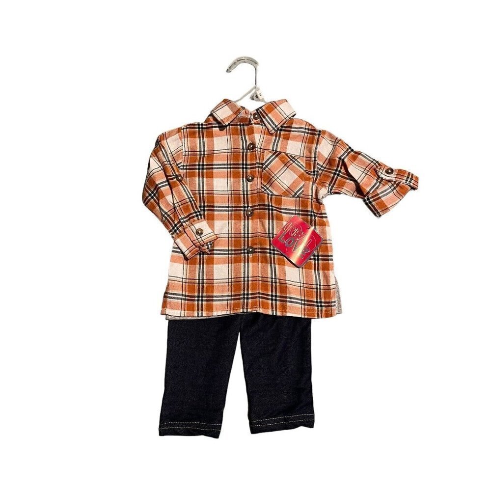 Real Love Shirt and Pant Set Boys 18 Months New